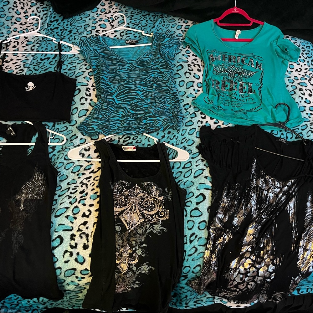 Emo/Y2K T-shirt/Tank top bundle